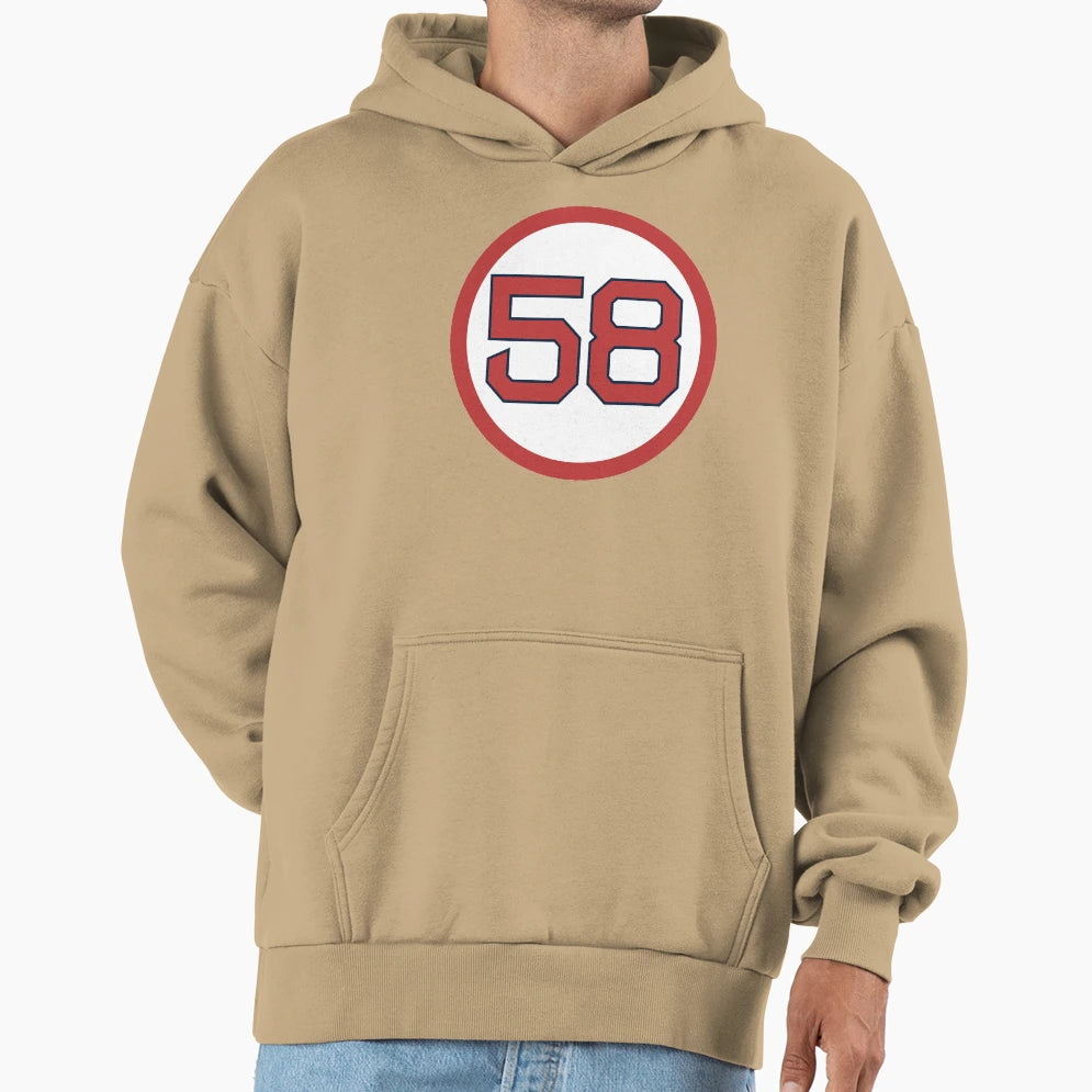 Jonathan Papelbon 58 Jersey Number Hoodie - Unique Graphic for Adults - T-Shirt, Sweatshirt, Hoodie