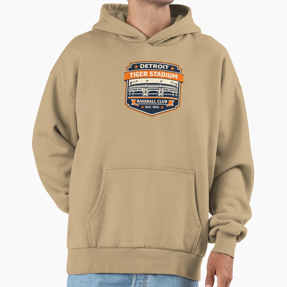 Detroit Baseball Stadium Tiger T-Shirt - Minimalist Print for Adults - T-Shirt, Sweatshirt, Hoodie