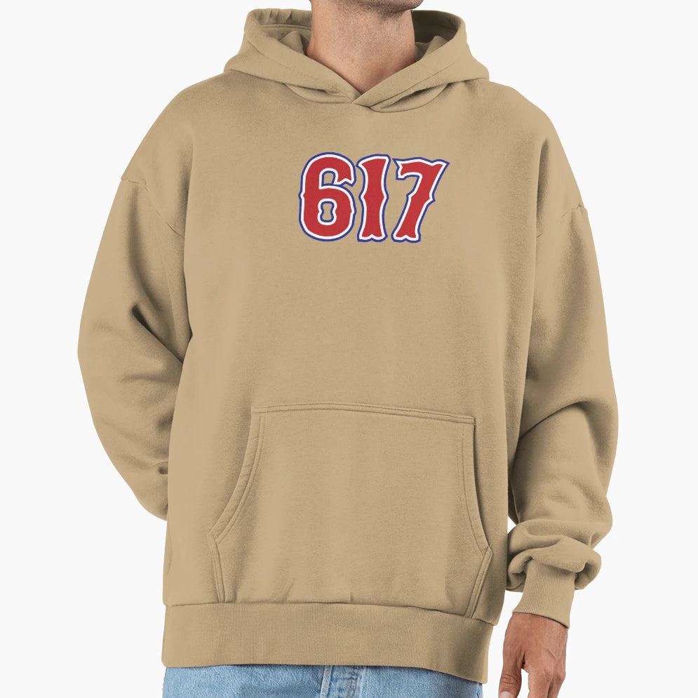 617 Hoodie - Minimalist Print for Adults - T-Shirt, Sweatshirt, Hoodie
