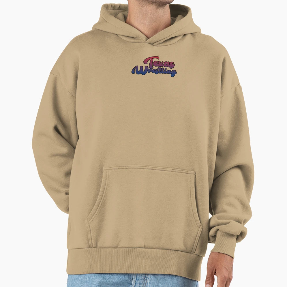 Texas Wrestling Usa Colors Hoodie - Custom Art Print for Adults - T-Shirt, Sweatshirt, Hoodie