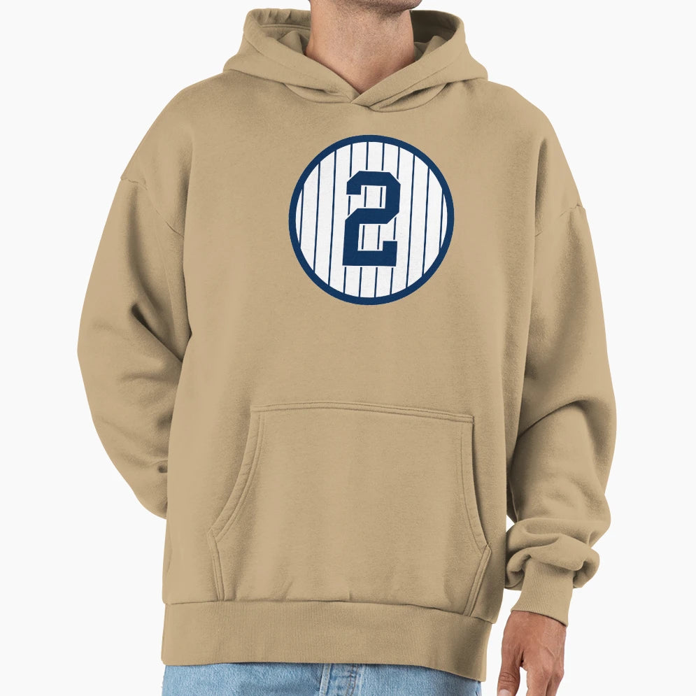 Derek Jeter 2 Jersey Number Hoodie - Trendy Graphic for Adults - T-Shirt, Sweatshirt, Hoodie