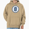 Yogi Berra 8 Jersey Number Hoodie - Streetwear Style Unisex - T-Shirt, Sweatshirt, Hoodie