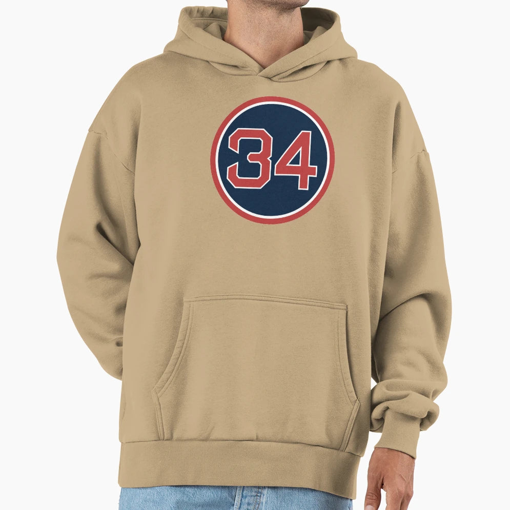 David Ortiz 34 Jersey Number Hoodie - Graphic Print for Adults - T-Shirt, Sweatshirt, Hoodie