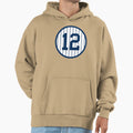 Wade Boggs 12 Jersey Number Hoodie - Unique Graphic Unisex - T-Shirt, Sweatshirt, Hoodie