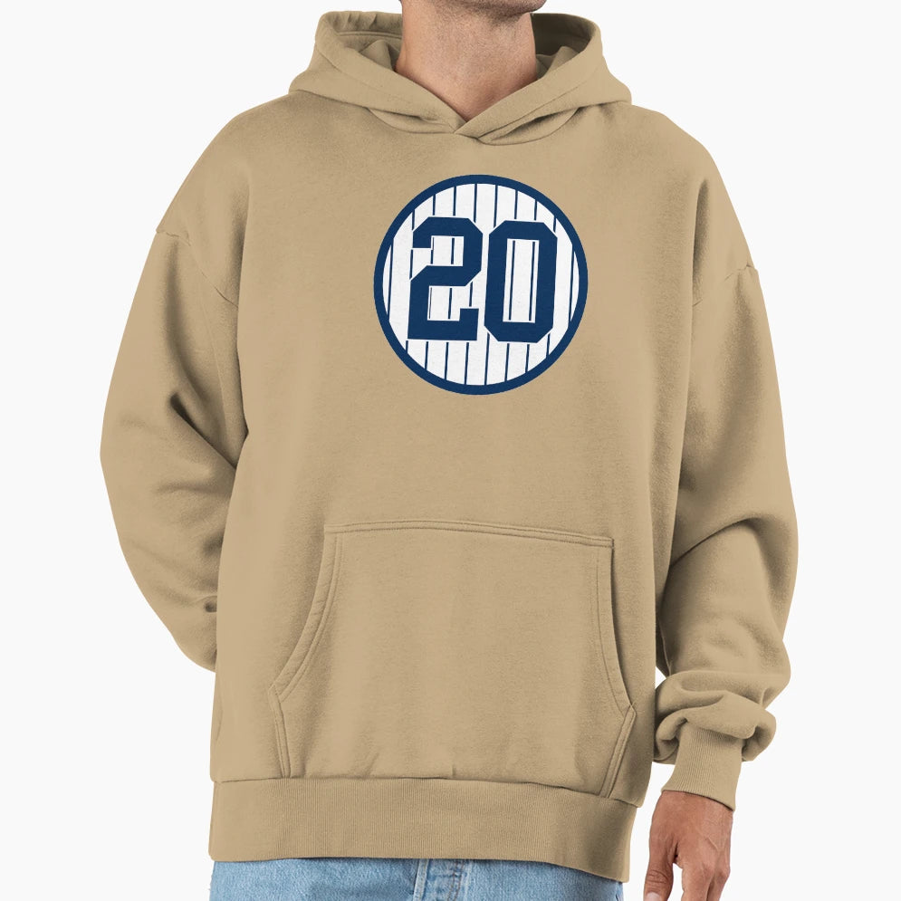 Jorge Posada 20 Jersey Number Hoodie - Trendy Graphic Unisex - T-Shirt, Sweatshirt, Hoodie