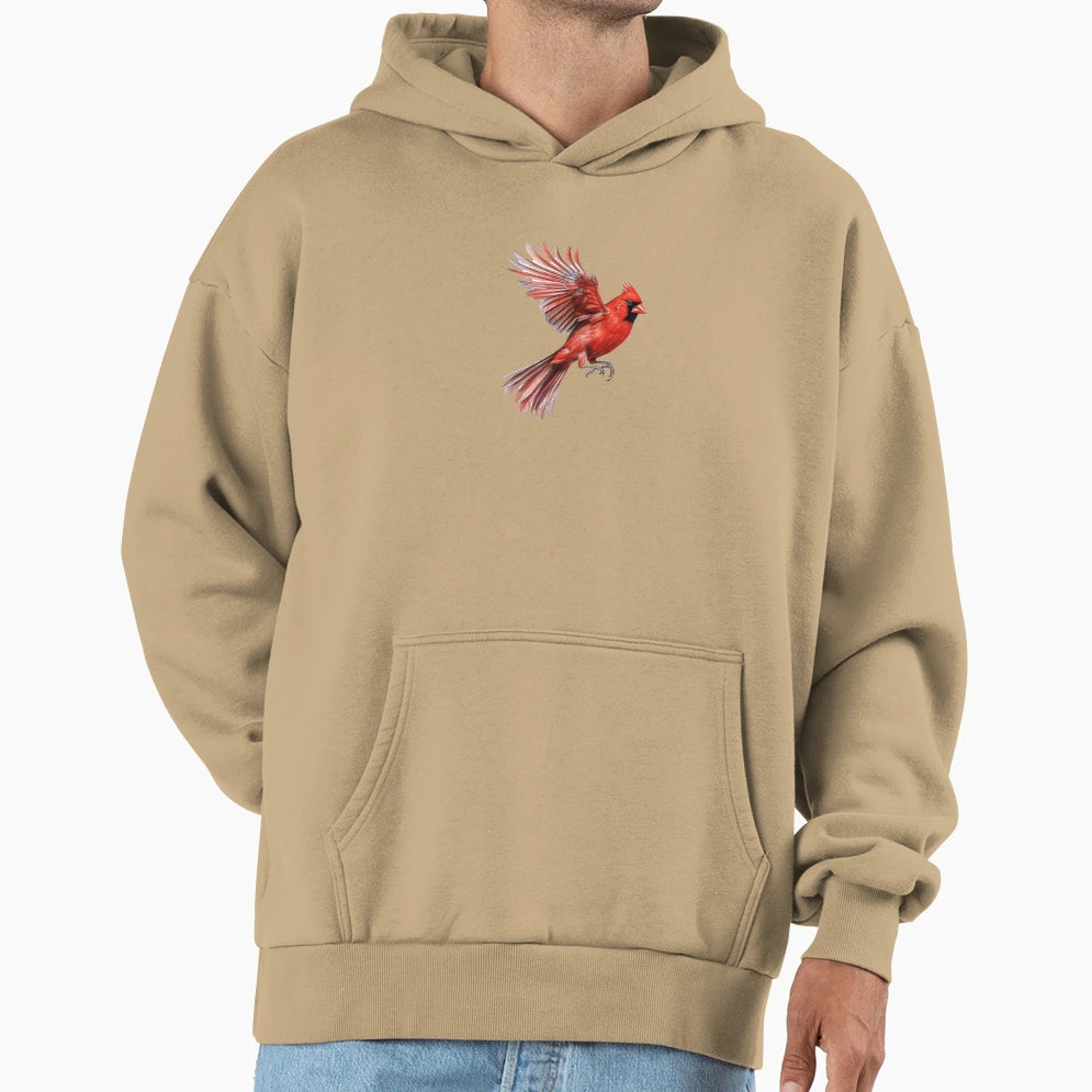 Cardinal Bird Flight Hoodie - Casual Everyday Wear Unisex - T-Shirt, Sweatshirt, Hoodie