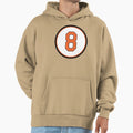 Cal Ripken Jr 8 Jersey Number Hoodie - Custom Art Print for Adults - T-Shirt, Sweatshirt, Hoodie