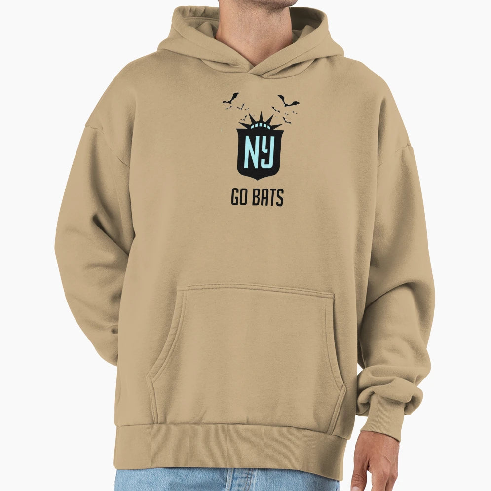 Go Bats Flying Hoodie - Aesthetic Graphic for Adults - T-Shirt, Sweatshirt, Hoodie