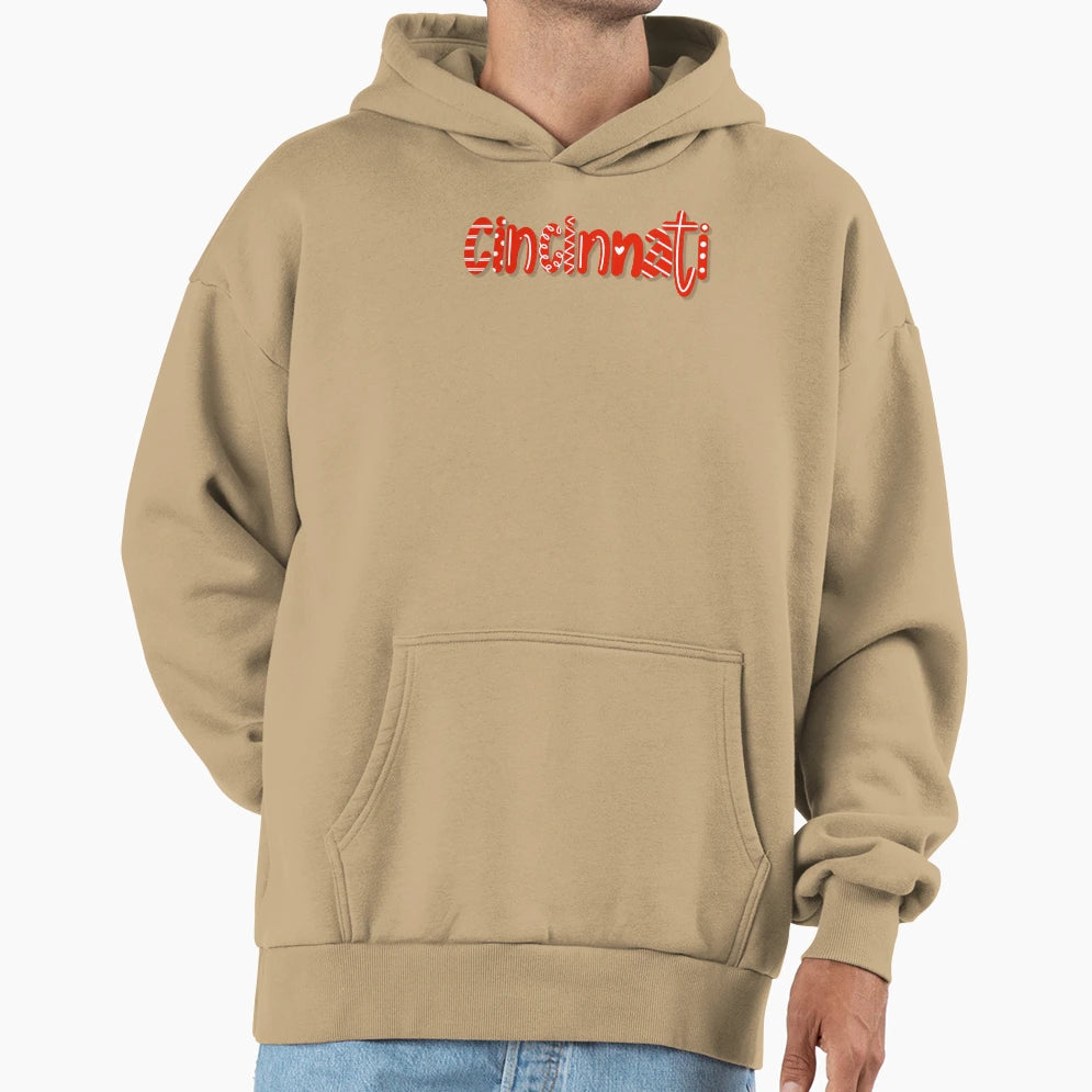 Cincinnati Ohio Represent Your City State Hoodie - Trendy Graphic Unisex - T-Shirt, Sweatshirt, Hoodie