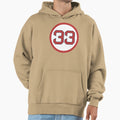 Jason Varitek 33 Jersey Number Hoodie - Casual Everyday Wear for Adults - T-Shirt, Sweatshirt, Hoodie