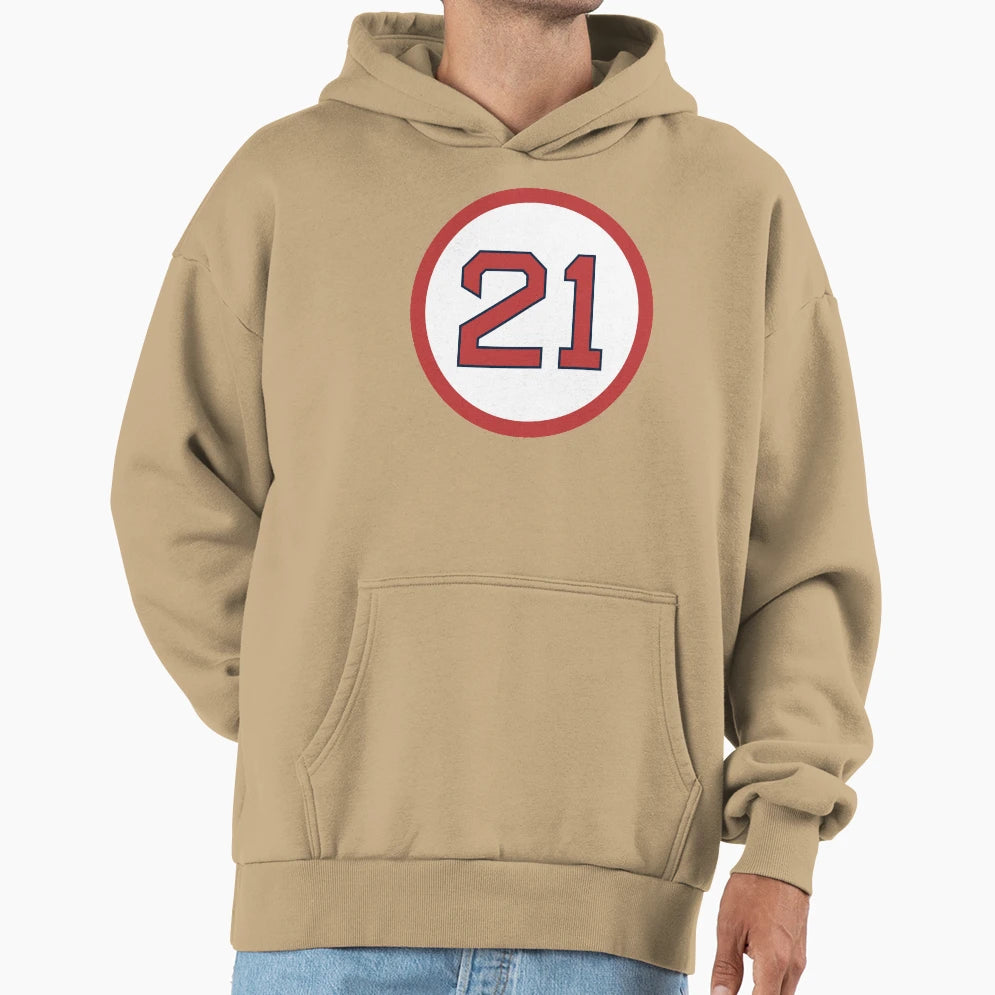 Roger Clemens 21 Jersey Number Hoodie - Novelty Apparel for Adults - T-Shirt, Sweatshirt, Hoodie