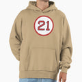 Roger Clemens 21 Jersey Number Hoodie - Novelty Apparel for Adults - T-Shirt, Sweatshirt, Hoodie