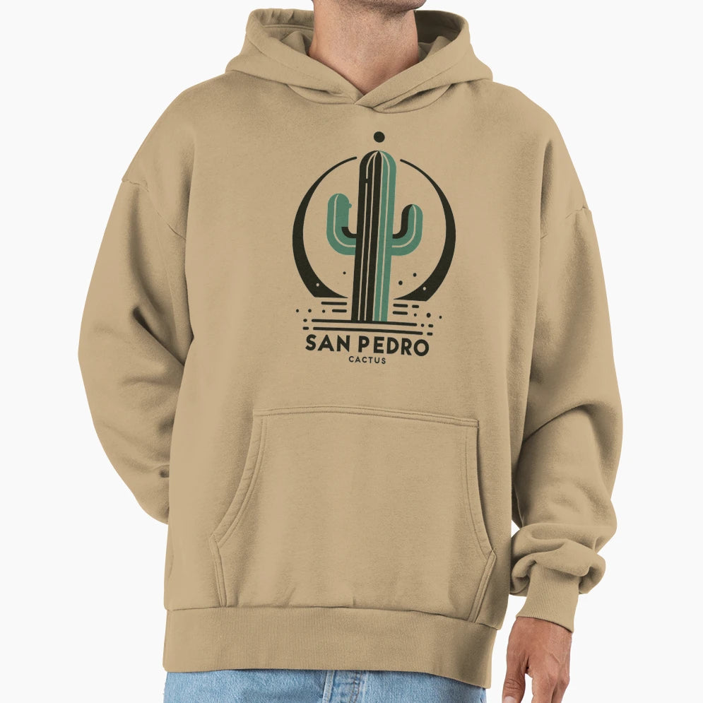 San Pedro Mescaline Cactus Minimalist Hoodie - Aesthetic Graphic Unisex - T-Shirt, Sweatshirt, Hoodie