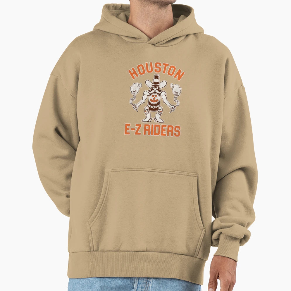 Houston E Z Riders Hoodie - Casual Everyday Wear Unisex - T-Shirt, Sweatshirt, Hoodie