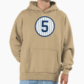 Joe Dimaggio 5 Jersey Number Hoodie - Minimalist Print Unisex - T-Shirt, Sweatshirt, Hoodie