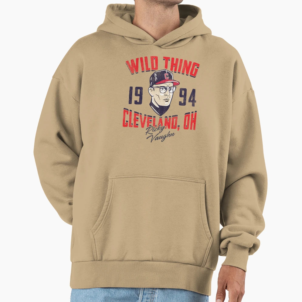 Wild Thing Cleveland Ohio Lts Worn Hoodie - Custom Art Print for Adults - T-Shirt, Sweatshirt, Hoodie