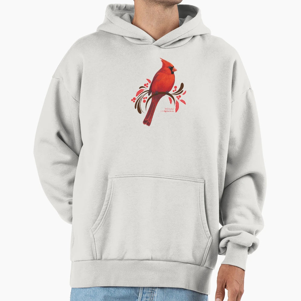 Male Cardinal Hoodie - Novelty Apparel for Adults - T-Shirt, Sweatshirt, Hoodie