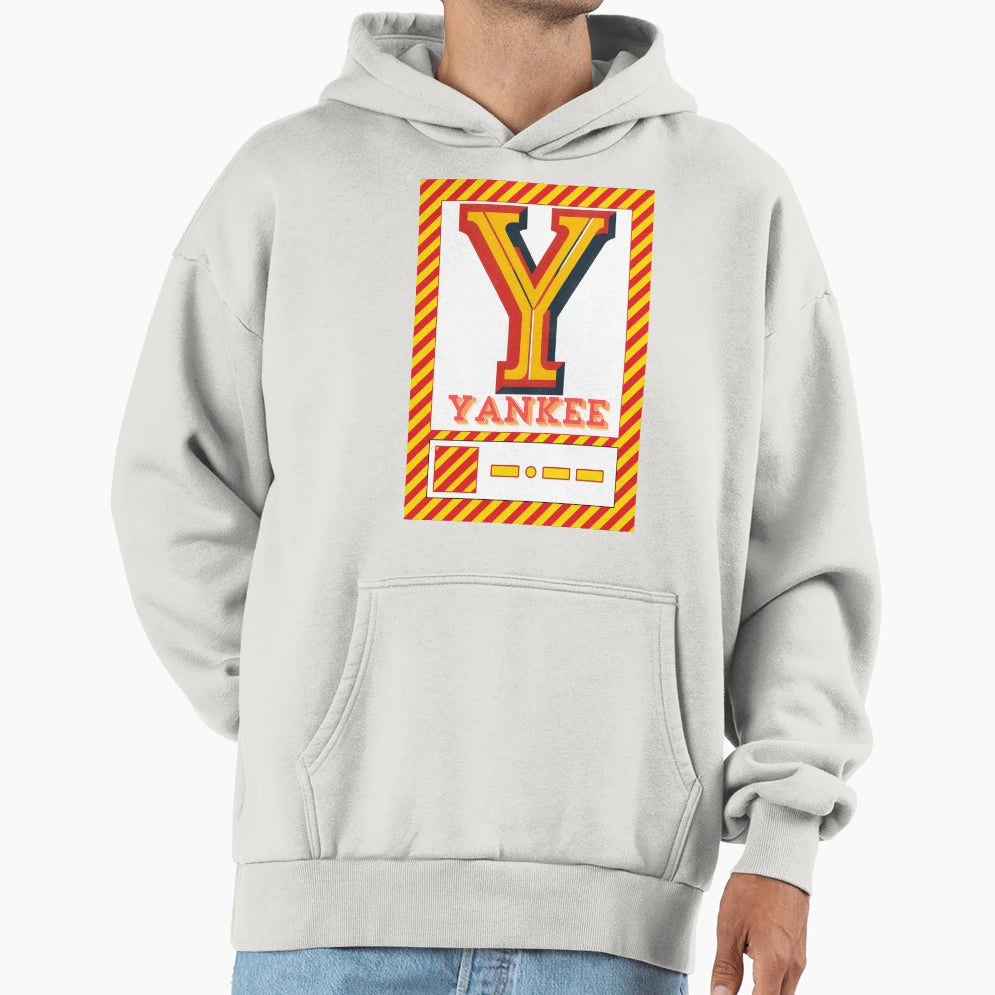 Yankee Letter Y Morse Code Nato Phonetic Hoodie - Trendy Graphic Men Women - T-Shirt, Sweatshirt, Hoodie