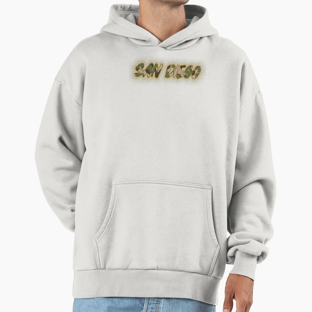 San Diego City Connect Camouflage Hoodie - Trendy Graphic Unisex - T-Shirt, Sweatshirt, Hoodie