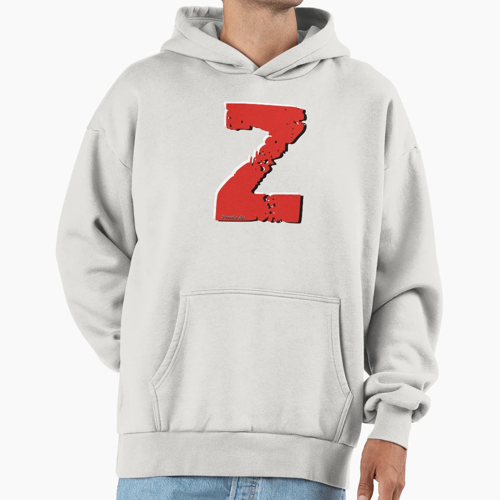 Initials Z Hoodie - Graphic Print Men Women - T-Shirt, Sweatshirt, Hoodie