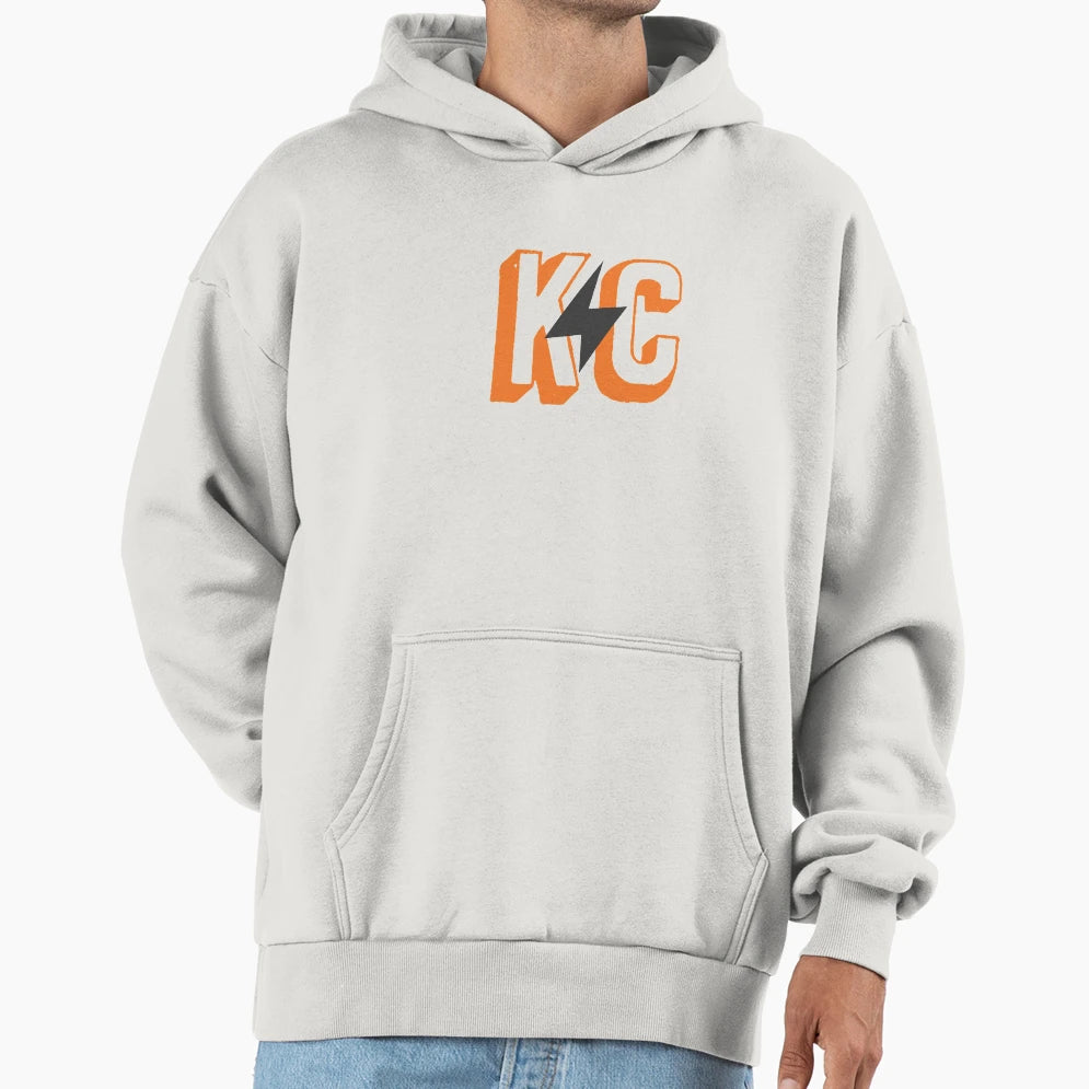 Kc Lightning Orange Hoodie - Novelty Apparel Men Women - T-Shirt, Sweatshirt, Hoodie