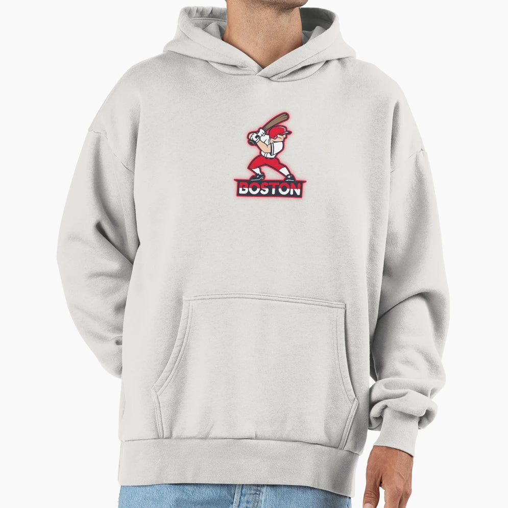 Boston Baseball Hoodie - Minimalist Print for Adults - T-Shirt, Sweatshirt, Hoodie