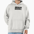 American Baseball Typography Hoodie - Casual Everyday Wear for Adults - T-Shirt, Sweatshirt, Hoodie