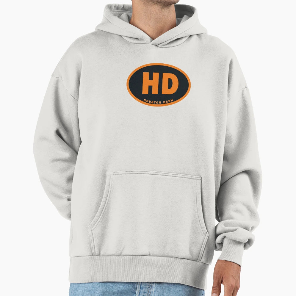 Houston Dash Colorful Oval Hoodie - Streetwear Style for Adults - T-Shirt, Sweatshirt, Hoodie