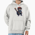 Kitty League All Star Baseball Playing Hoodie - Custom Art Print Men Women - T-Shirt, Sweatshirt, Hoodie