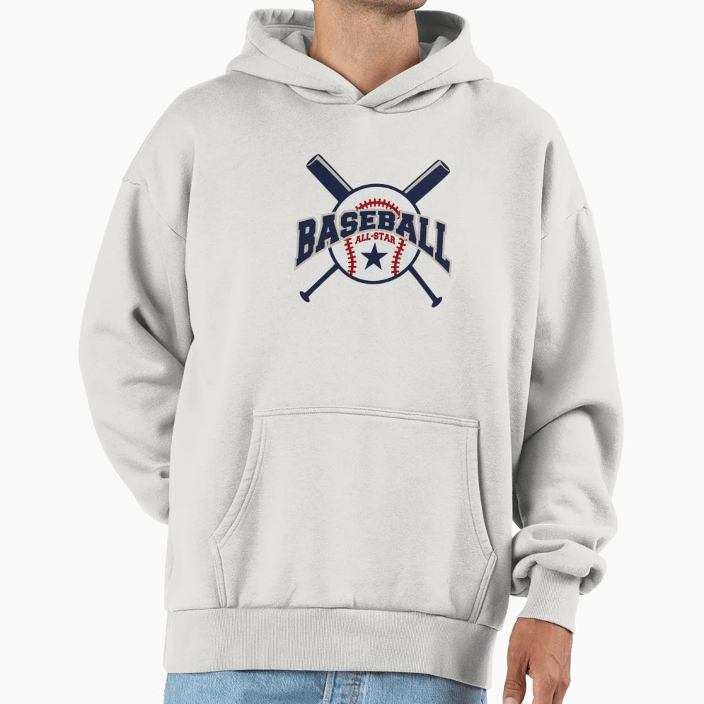 Baseball All Star Hoodie - Streetwear Style Unisex - T-Shirt, Sweatshirt, Hoodie