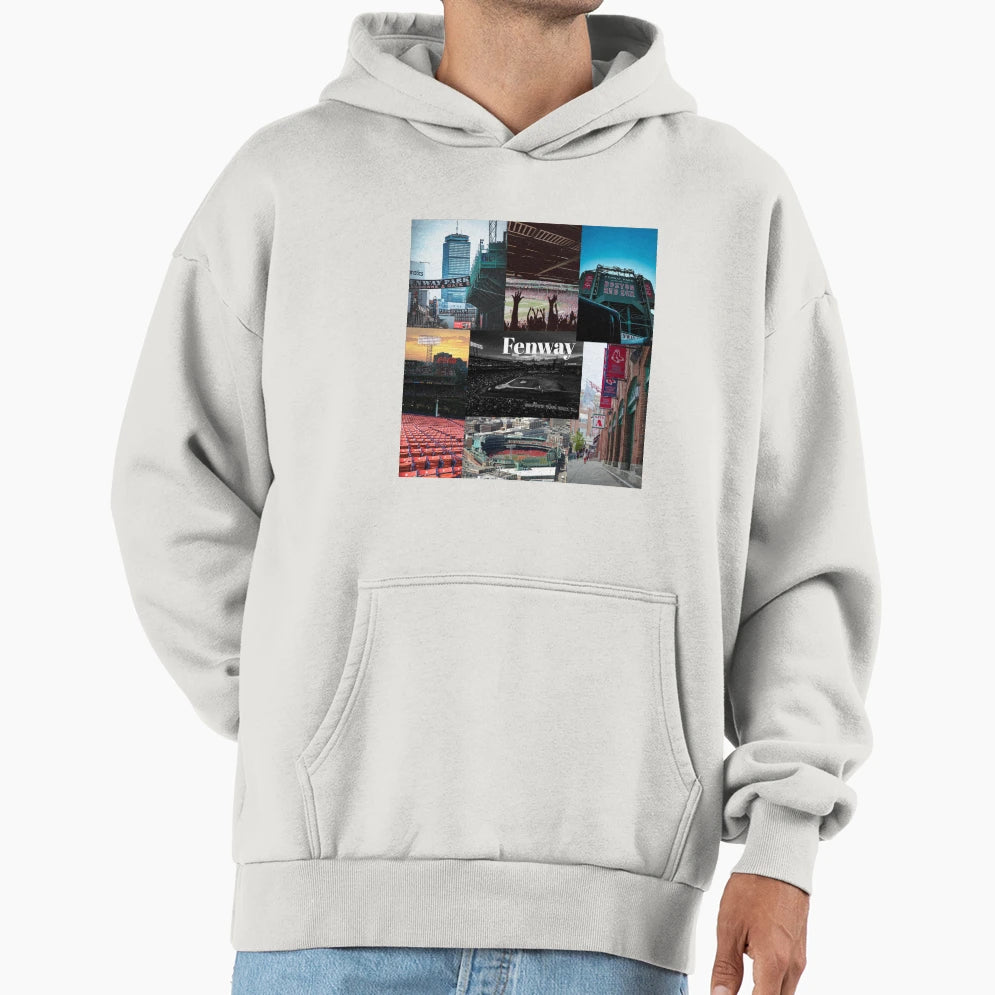 Fenway Collage Hoodie - Streetwear Style for Adults - T-Shirt, Sweatshirt, Hoodie