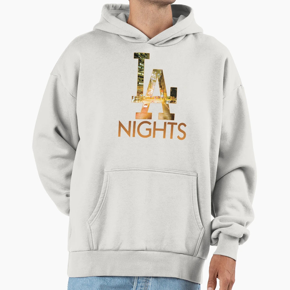 Los Angeles Nights Hoodie - Graphic Print for Adults - T-Shirt, Sweatshirt, Hoodie