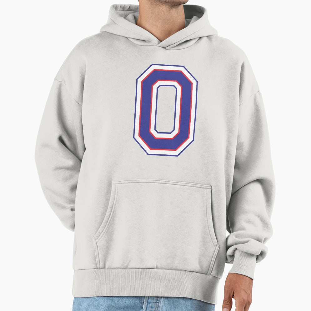 Alphabet O Hoodie - Casual Everyday Wear Men Women - T-Shirt, Sweatshirt, Hoodie