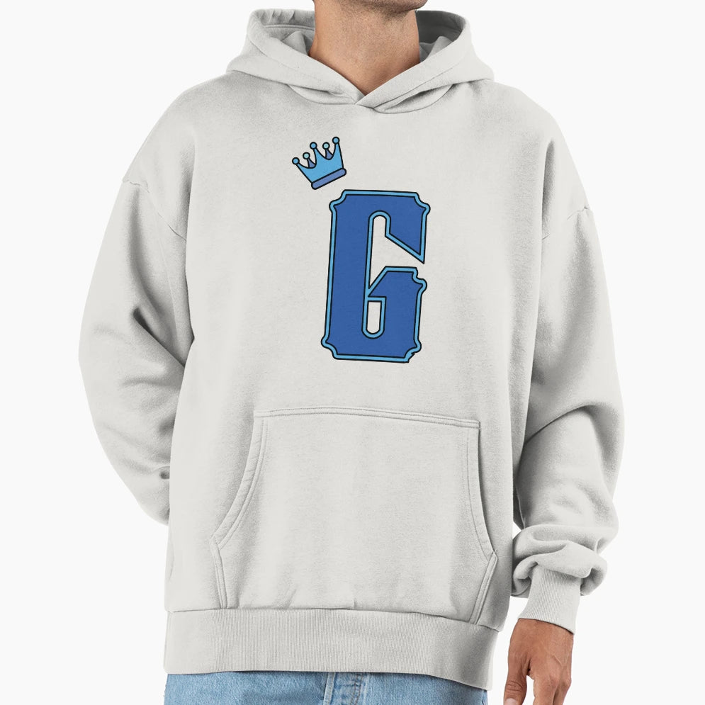 Blue Letter G Hoodie - Unique Graphic Men Women - T-Shirt, Sweatshirt, Hoodie