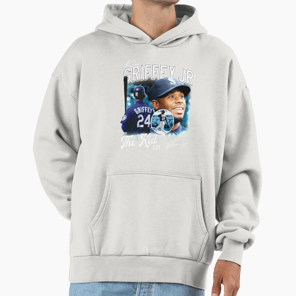 Ken Griffey Jr Baseball Signature Gift Hoodie - Unique Graphic Men Women - T-Shirt, Sweatshirt, Hoodie