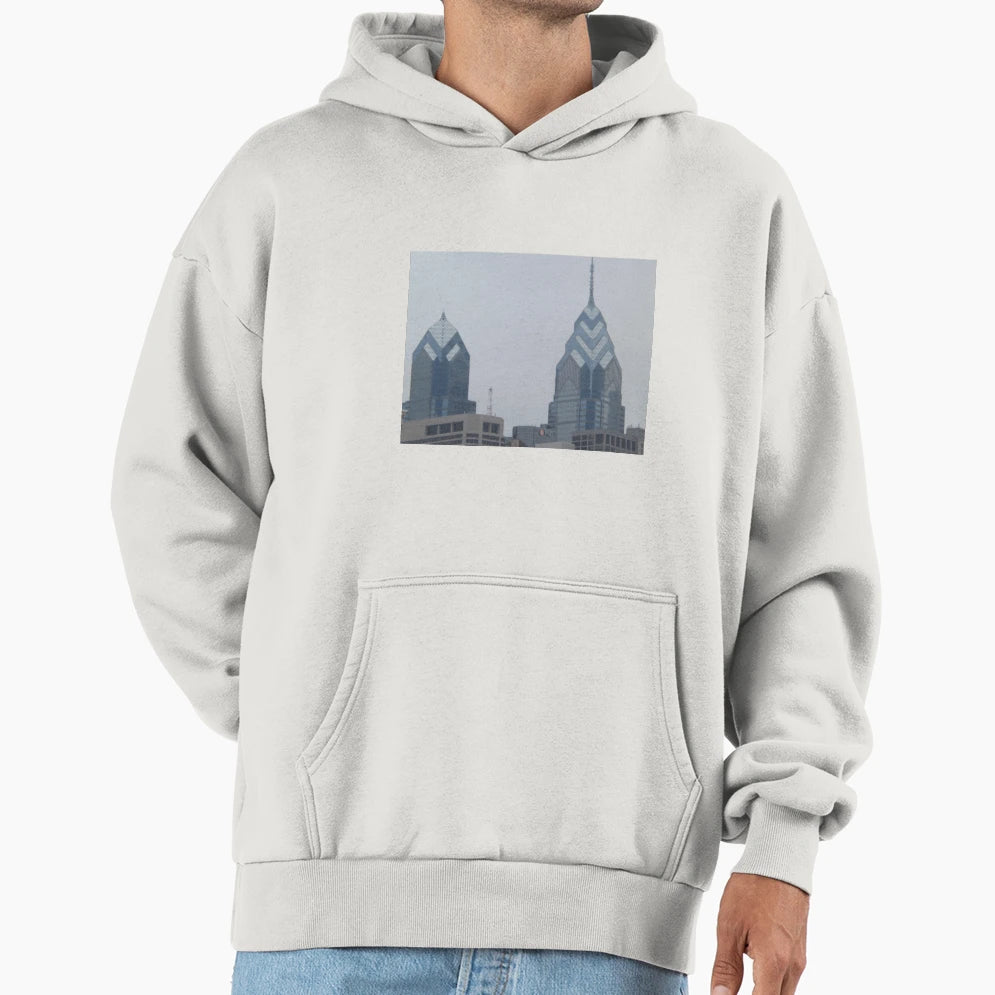 Philadelphia Skyscrapers Philadelphia Hoodie - Minimalist Print for Adults - T-Shirt, Sweatshirt, Hoodie