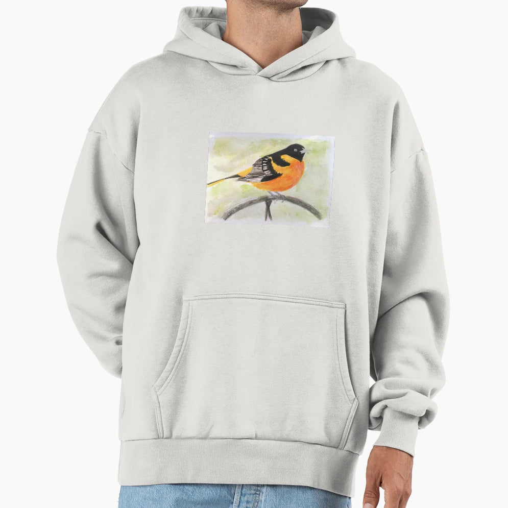 Watercolour Bird Hoodie - Trendy Graphic Unisex - T-Shirt, Sweatshirt, Hoodie