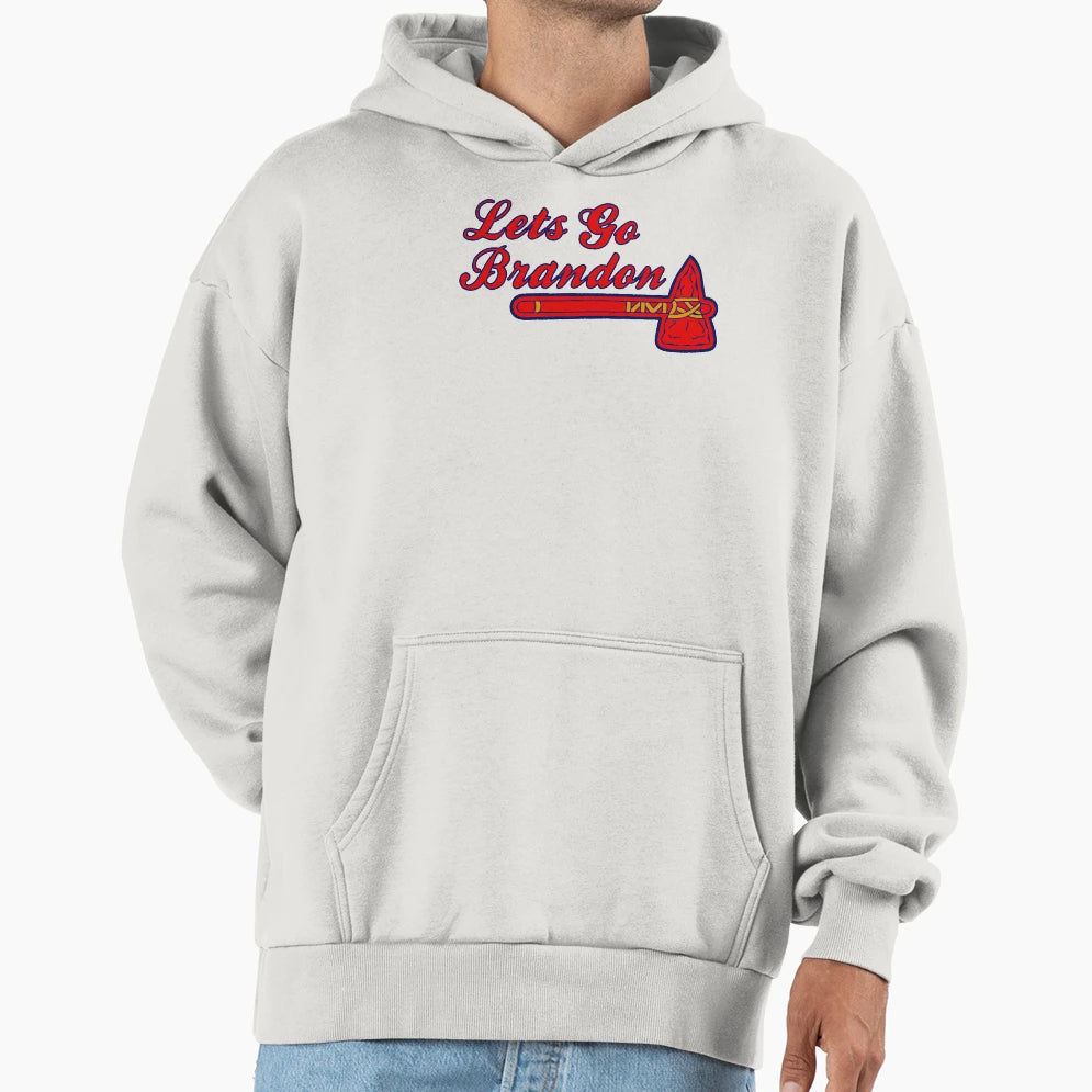 Lets Go Brandon Artwork Chop Hoodie - Fun Novelty Design Men Women - T-Shirt, Sweatshirt, Hoodie