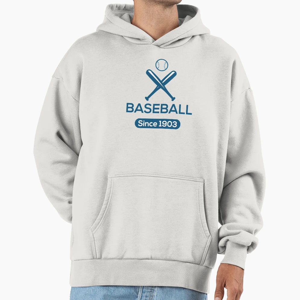 American Baseball Sport Logo Hoodie - Streetwear Style Men Women - T-Shirt, Sweatshirt, Hoodie
