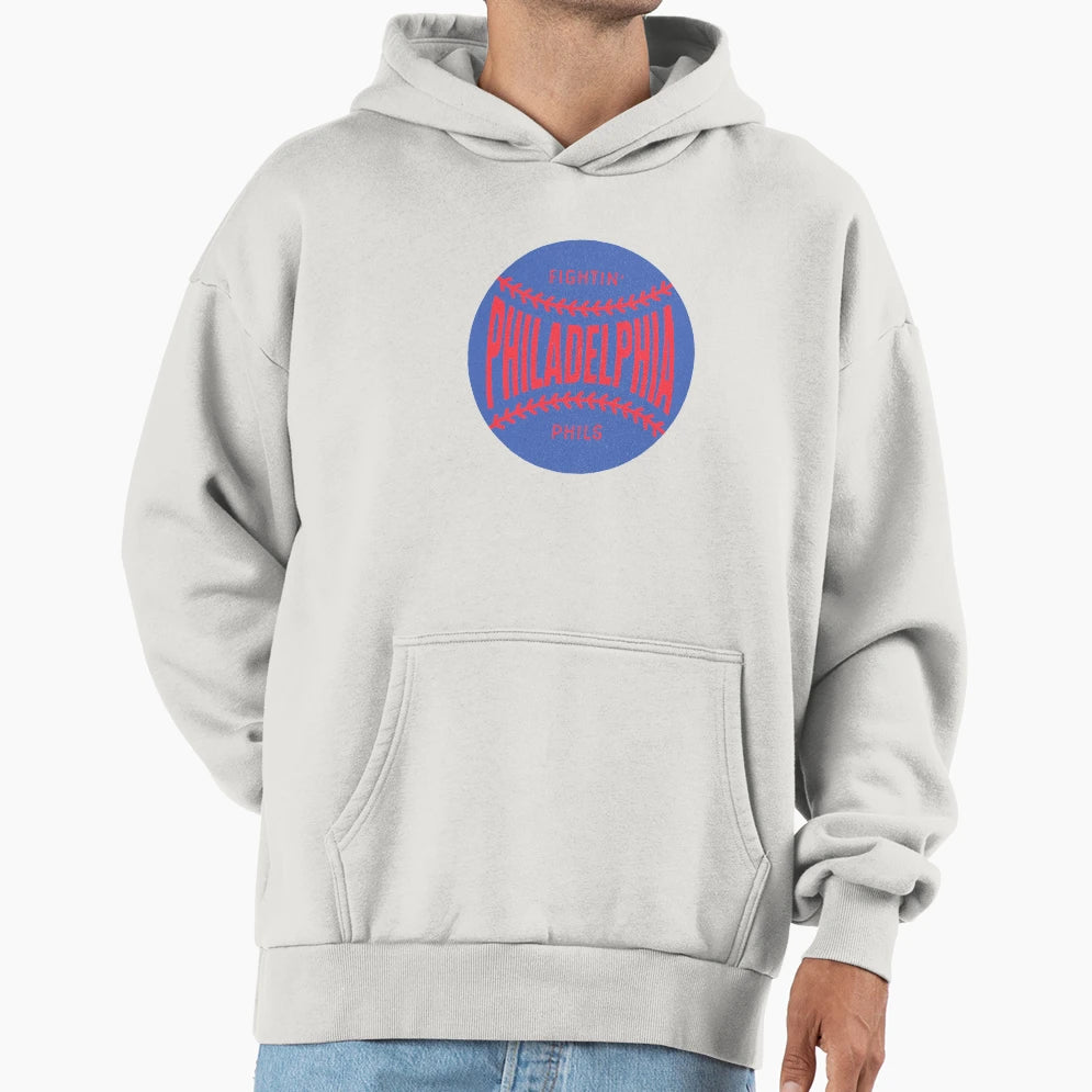 Philadelphia Baseball Ball Stitching Hoodie - Aesthetic Graphic Unisex - T-Shirt, Sweatshirt, Hoodie