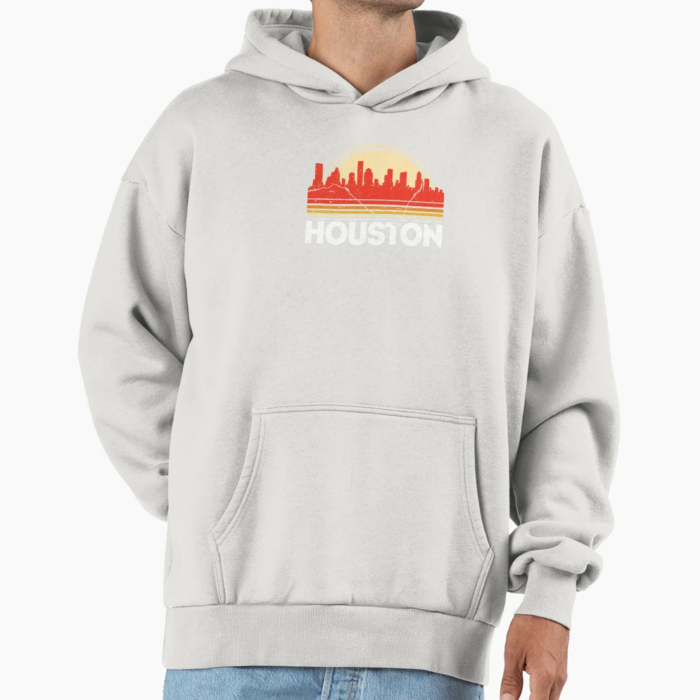 Houston City Skyline T-Shirt - Custom Art Print Men Women - T-Shirt, Sweatshirt, Hoodie