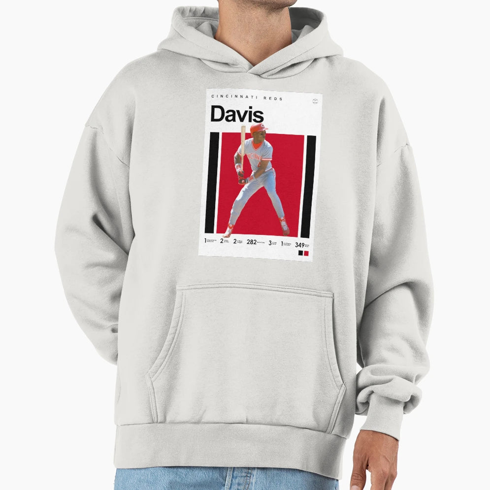 Player Eric Davis Hoodie - Novelty Apparel Men Women - T-Shirt, Sweatshirt, Hoodie