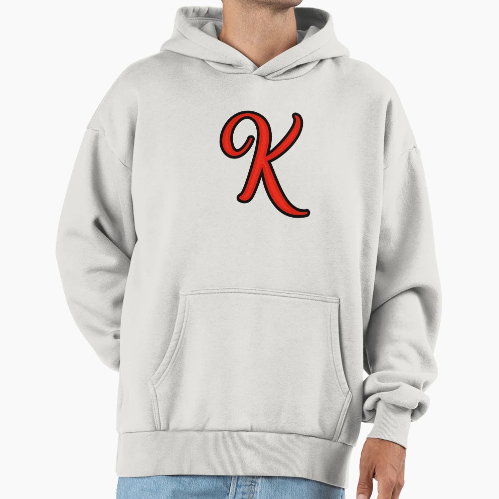 Initial Monogram K Hoodie - Graphic Print Unisex - T-Shirt, Sweatshirt, Hoodie