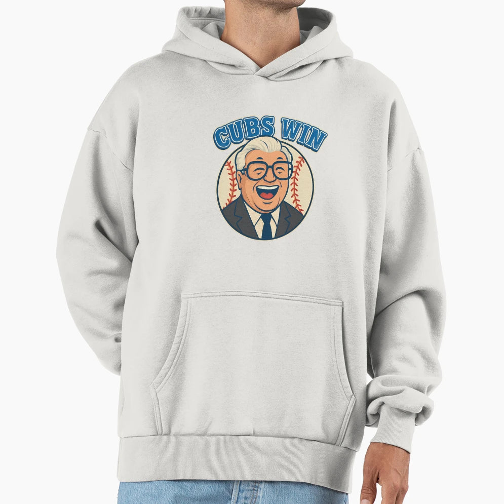 Cubs Win Baseball Fan Art Hoodie - Streetwear Style for Adults - T-Shirt, Sweatshirt, Hoodie