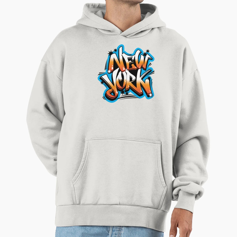 New York Graffiti Hoodie - Streetwear Style Men Women - T-Shirt, Sweatshirt, Hoodie
