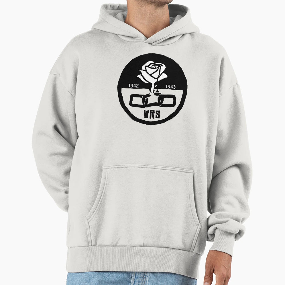 White Rose Society Hoodie - Minimalist Print Unisex - T-Shirt, Sweatshirt, Hoodie