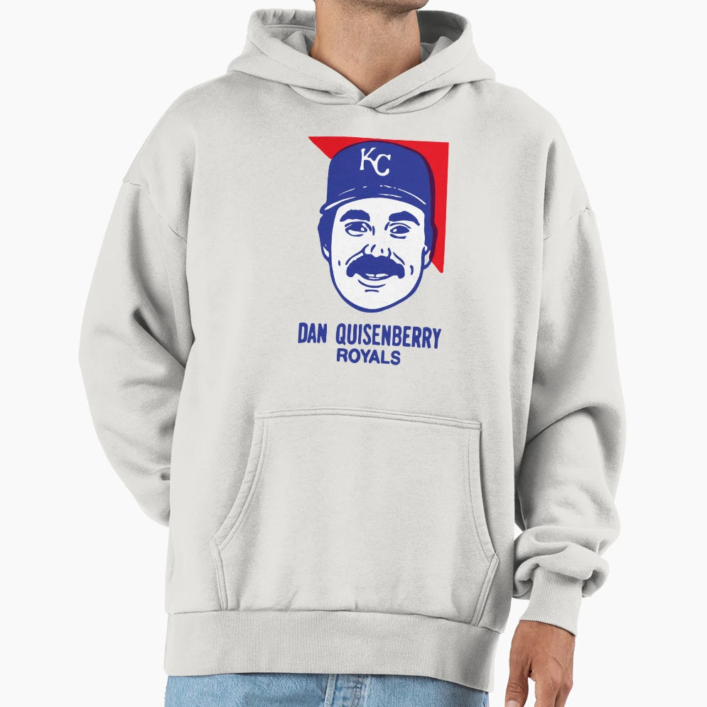 Dan Quisenberry Hoodie - Minimalist Print Men Women - T-Shirt, Sweatshirt, Hoodie