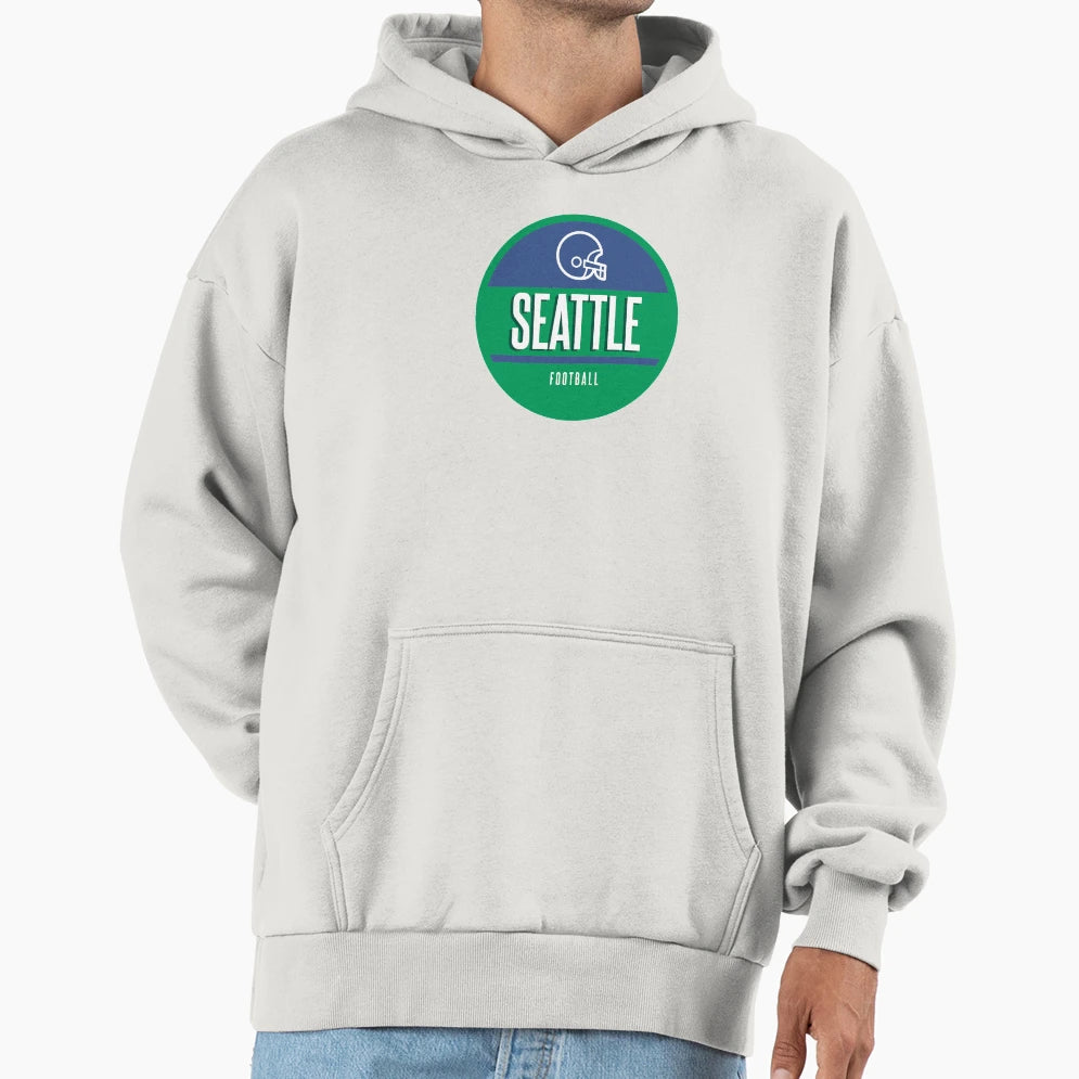 Seattle Football Hoodie - Fun Novelty Design Unisex - T-Shirt, Sweatshirt, Hoodie