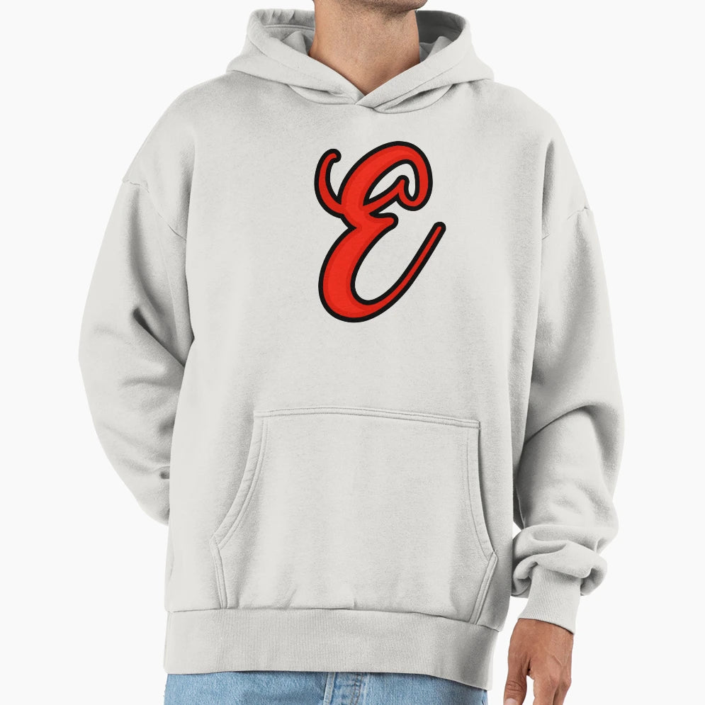 Initial Monogram E Hoodie - Unique Graphic for Adults - T-Shirt, Sweatshirt, Hoodie