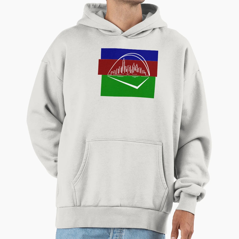 Cityscape Color Hoodie - Novelty Apparel Unisex - T-Shirt, Sweatshirt, Hoodie